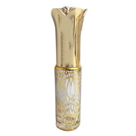 7ML Golden Roller Bottle Glass Essential Oil Bottle Perfume Dispenser Small Empty Bottle Rose Portable Small Sample Bottle