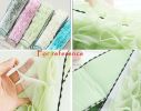 Exfoliating Back Mesh Strap Double Side Shower Loofah With Handle Men and Women; Green