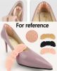 8 Pack Anti-Slip Heel Grips Liner Insert Self-Adhesive Shoe Pads for Loose Shoes Foot Care Protector - Black