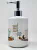 NEW Red White Bull Terrier in Bathtub Ceramic Soap Dispenser Hand Soap Dispenser Pump Bottles for Bathroom Kitchen