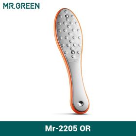 MR.GREEN Pedicure Foot Care Tools Foot File Rasps Callus Dead Foot Skin Care Remover Sets Stainless Steel Professional Two Sides (Color: Mr-2205OR)