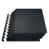 VEVOR 25 PCS 0.56" Thick Gym Floor Mats, 24"x24" EVA Foam & Rubber Top Interlocking Workout Mats with 100 sq.ft Coverage