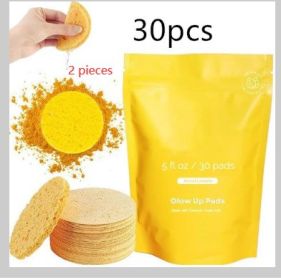 Turmeric Cleansing Pad Compressed Turmeric Kojic Acid (Option: Yellow-30pcs2 pieces)